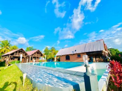 Bungalow familial cosy tout équipé avec piscine - B3