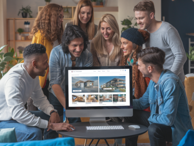 Des personnes à la recherche d'un site de location de vacances à Madagascar